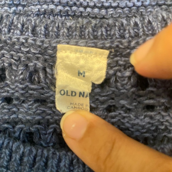 Old Navy Navy Crochet Tank Top - Picture 7 of 7